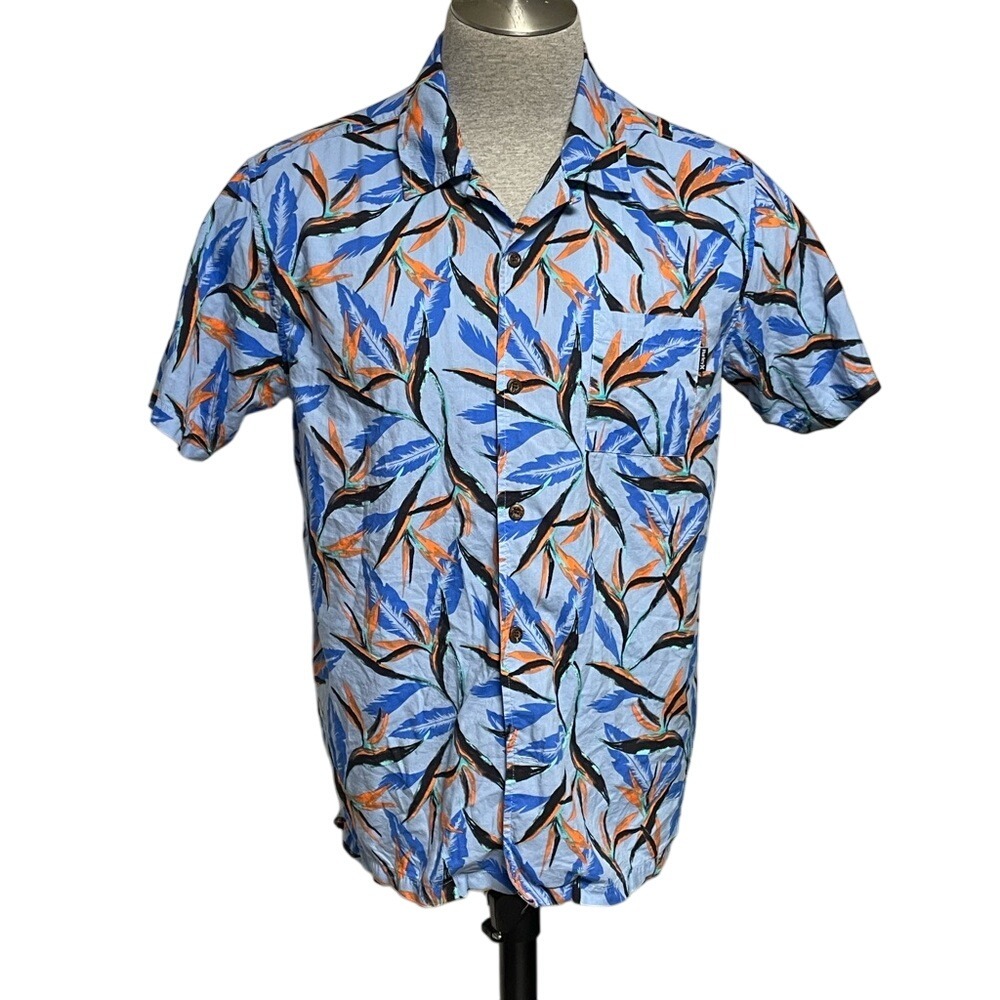 Hurley Birds of Paradise Casual Button Down Shirt Mens‎ Large
